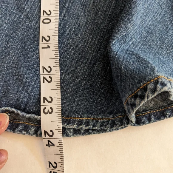 Jones New York Denim Skirt Paneled Fit Flare Boho sz 10 - Picture 5 of 7